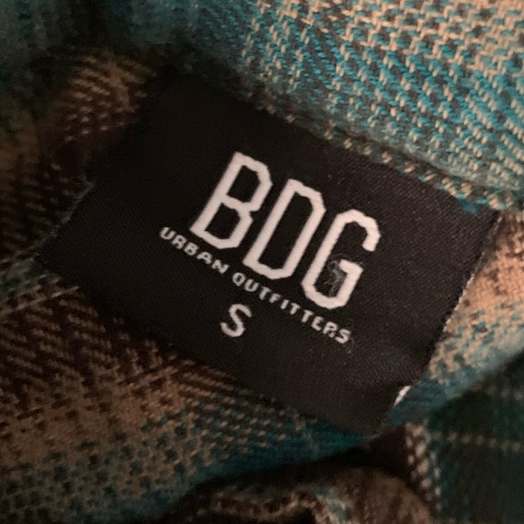 BDG Urban Outfitters Embroidered Button-Up Front Flannel Shirt - Picture 4 of 6